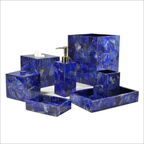 Designer Lapis Lazuli Bath Set