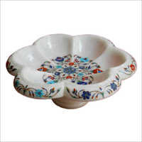 Designer Marble Inlay Fruit Bowl