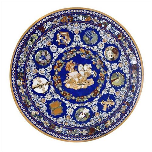 Decorative Round Marble Inlay Table Top