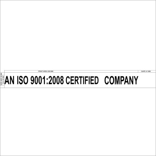 ISO 90012008 certified Company Printed tape