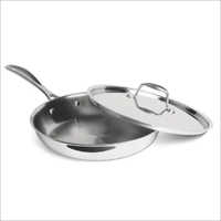 Tri-Ply Steel Fry Pan With Lid