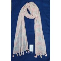 Printed Fringes Scarves - Printed, 33x180 Cm | Custom Designs Available, Machine Made, Medium Length, Ideal For Daily Wear