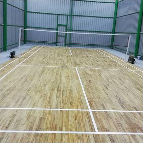Teak Wood Badminton Court