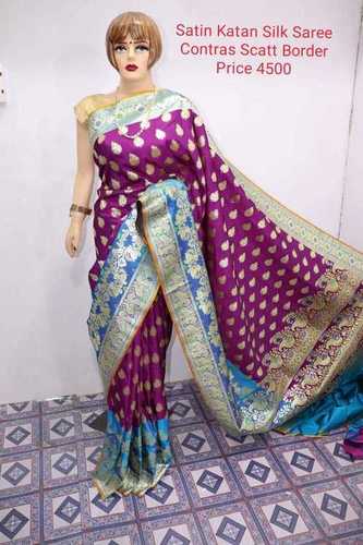 Satin Katan Silk Saree