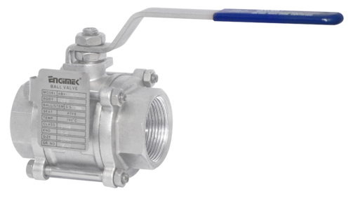 Three Piece Screwed End Ball Valve