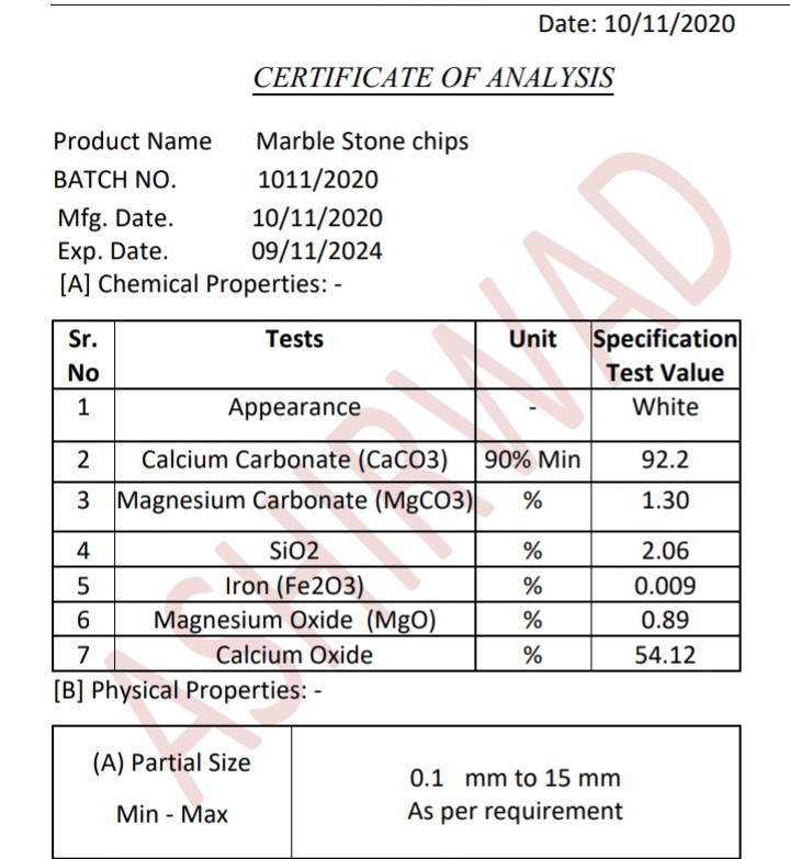 Panther White Crushed Stone CALCIUM CARBONATE Terrazzo floor Chips & Aggregate