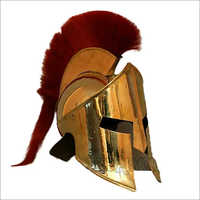 King Spartan Helmet - Alloyed Metal, Standard Size | Antique Style, Medieval Theme, Superior Durability
