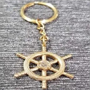 Brass Nautical Ship Wheel Keychain By D3 MART