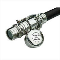 Silver Brass Nautical Telescope Walking Stick