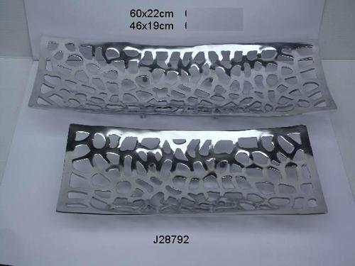 Aluminum Bowl Leaf Shape in Mirror Polish