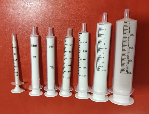 White Pp Oral Dosage Syringe