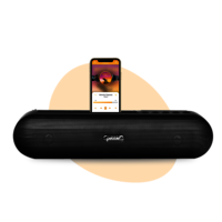 Pebble Edge Wireless Bluetooth Speaker|in-built Fm|heavy Bass Sound|aux Support