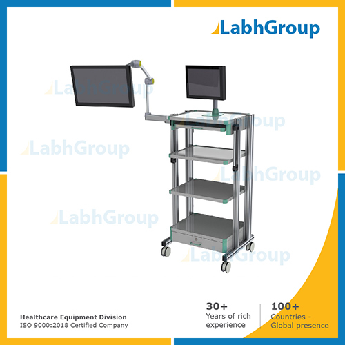 Endoscopic monitor trolley for hospital