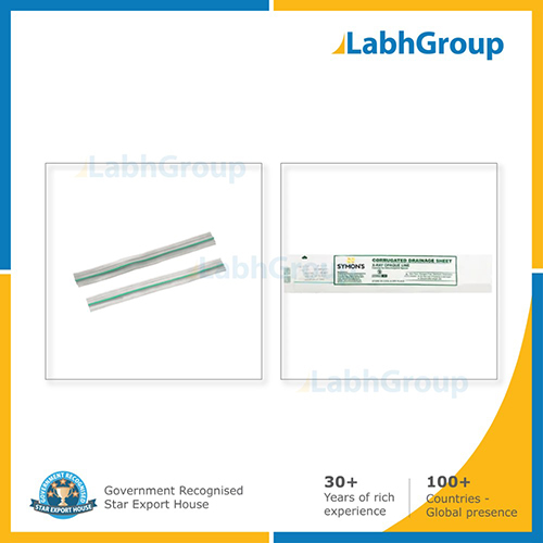 Corrugated drainage sheet