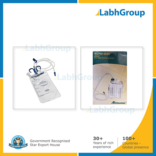 Under water sealed drainage bag