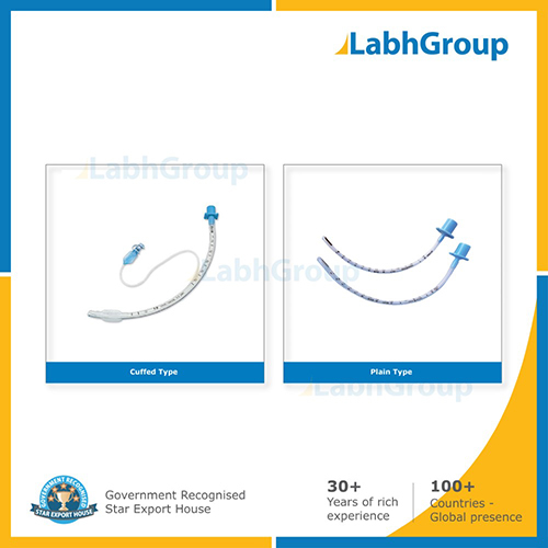 Endotracheal tube cuffed & plain