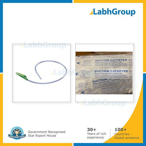 Suction catheter with fingertip control