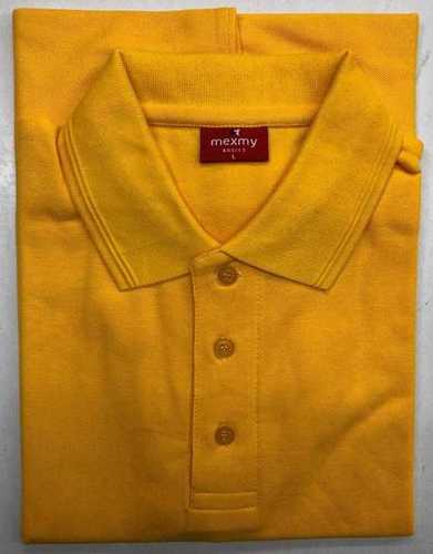 Mens Yellow Polo T-Shirts