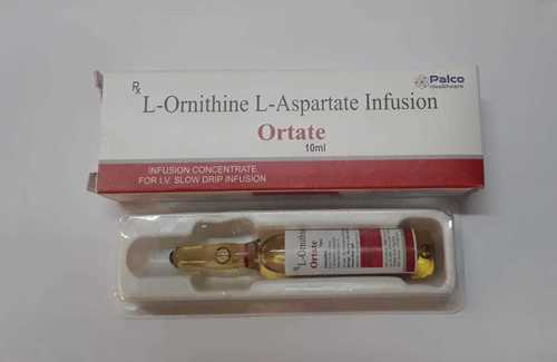 L-Ornithine L-Aspartate Infusion - 5g Dosage in 10ML Liquid Ample, Liver Treatment Injection