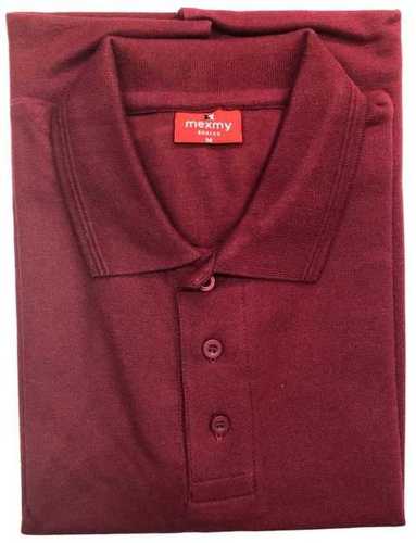 Mens Maroon Polo T-Shirts