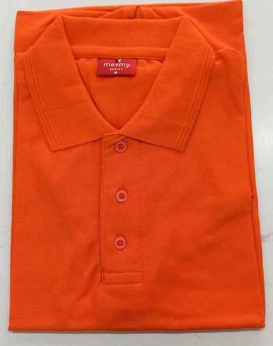 Mens Orange Polo T-shirts