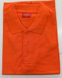 Mens Orange Polo T-Shirts
