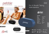 Pebble Prime Wireless Bluetooth Speaker|heave Bass Sound|aux Support|micro Sd Card Support
