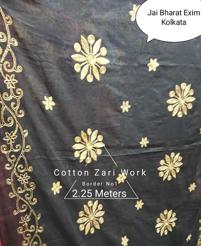 Cotton work dupatta