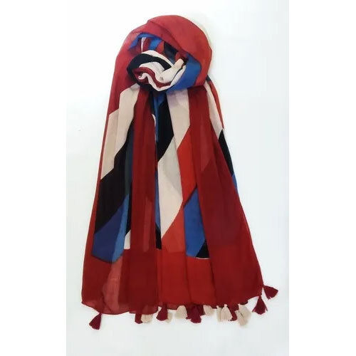 Rayon Printed Fringes Scarves