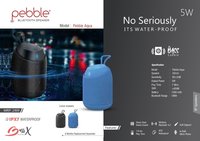 Pebble Aqua Wireless Bluetooth Speaker|Heavy Bass Sound|IPX7 Waterproof|In-built microphone|Aux Support