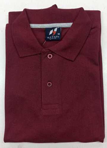 Mens 200 Gsm Maroon Polo T-Shirts