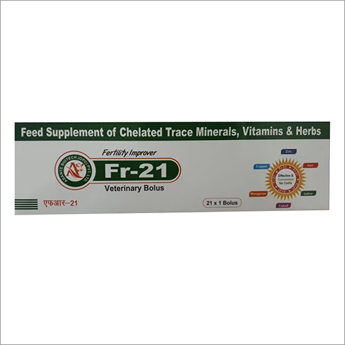 FR-21 Veterinary Bolus Feed Supplement of Chelated Trace Minerals - Vitamins And Herbs
