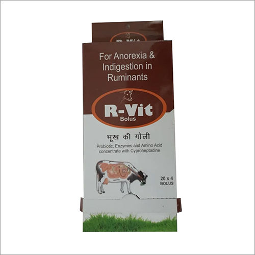 R-Vit Bolus for Anorexia and Indigestion in Ruminants