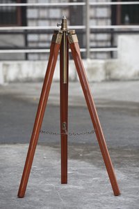 Vintage Floor Wooden Tripod for Shade Lamp Spot Light For Home Office Decor Gift
