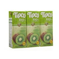 Tipco Kiwi Juice With Grape Juice 100% 200 Ml. X 3 Boxes