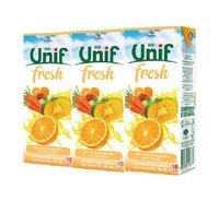 Unif Fresh - 40% Mixed Vegetable And Fruit Juice From Concentrated Juices | 250ml Box Of Sweet Flavor, No Preservatives, 2 Servings Per Day
