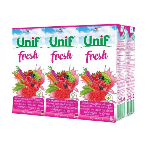 Unif Mixed Fruit And Vegetable Juice With Mixed Berry Juice 100% From Concentrated Fruit Packaging: Box