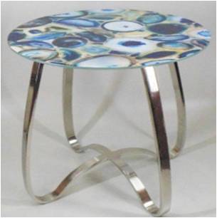 Aluminium Table With Glass Top