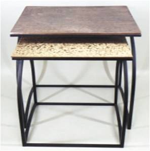 Furniture Aluminium Table With Iron Stand