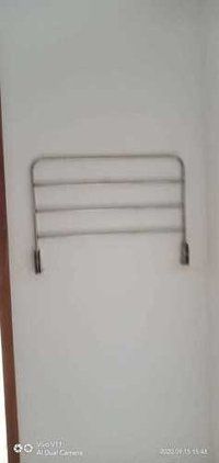 Silver Ss(Stainless Steel) Wall Mounting Bath Towel Stand