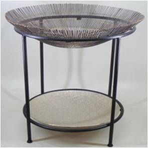 Iron Table With Aluminium Base