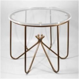 Furniture Iron Table With Acrylic Top