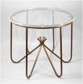 Iron Table With Acrylic Top