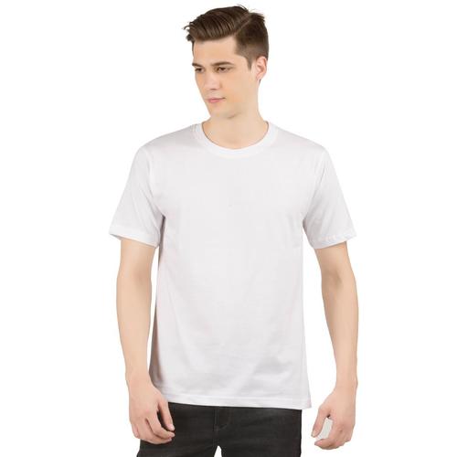 Mens White Round Neck T-Shirts