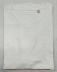 Mens White Round Neck T-Shirts