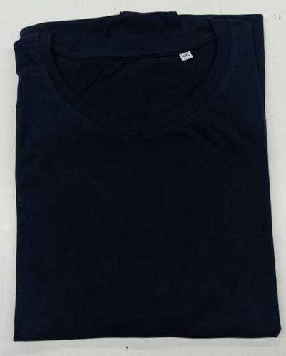 Mens Navy Round Neck T-Shirts