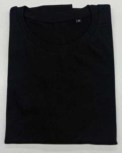 Mens Black Round Neck T-Shirts Age Group: Adult