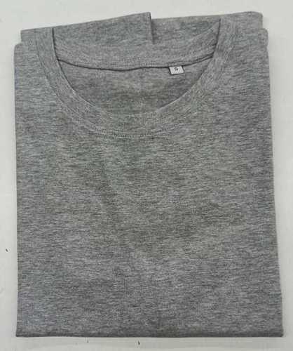 Mens Grey Melange Round Neck T-Shirts Age Group: Adult