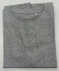 Mens Grey Melange Round Neck T-Shirts