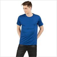 Mens Royal Blue Round Neck T-Shirts